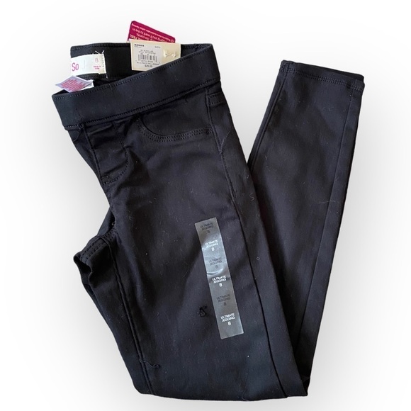 SO Other - SO Girl’s Black Ultimate Jeggings NWT Size 8 Pull On Style Leggings Pants